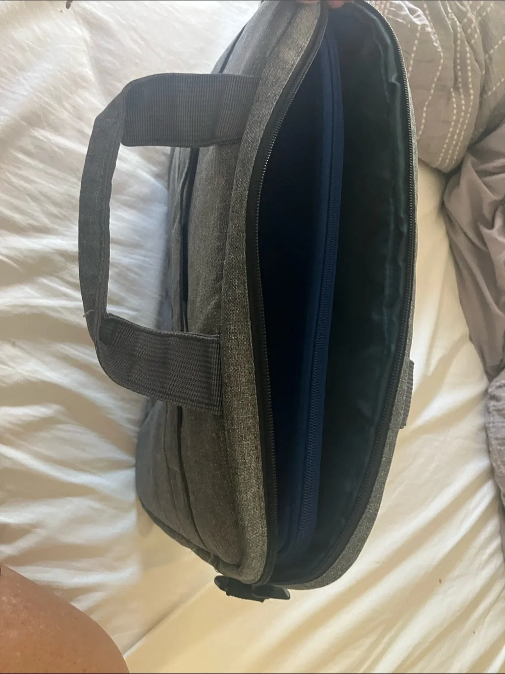 Lenovo Gray Laptop Briefcase with Front Pocket